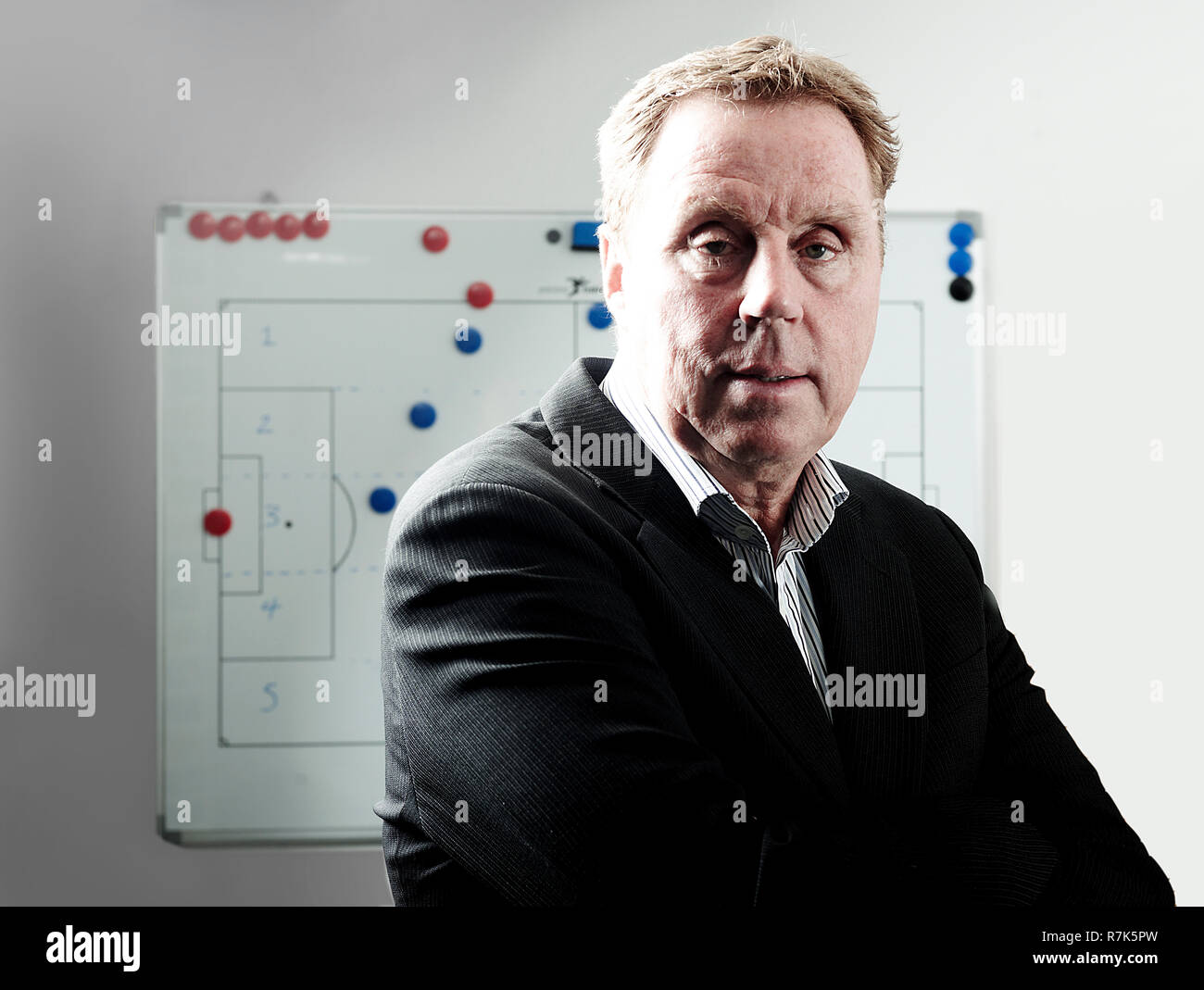 Harry Redknapp im Schulungsraum Stockfoto