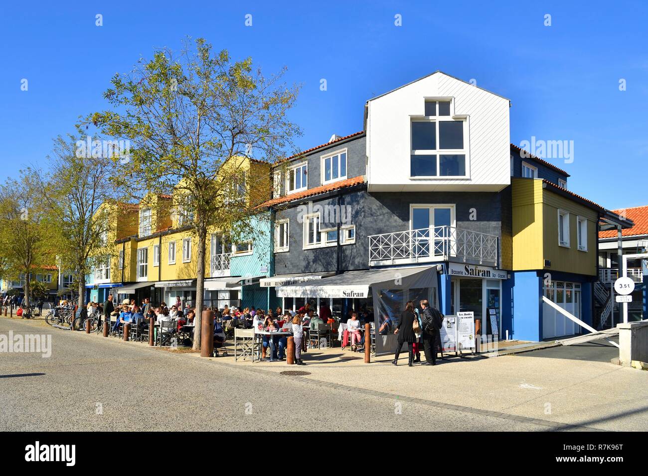 Frankreich, Poitou-Charentes, La Rochelle, den alten Hafen (Vieux Port), Gabut Bezirk in der Nähe des ehemaligen Trawler pool Stockfoto