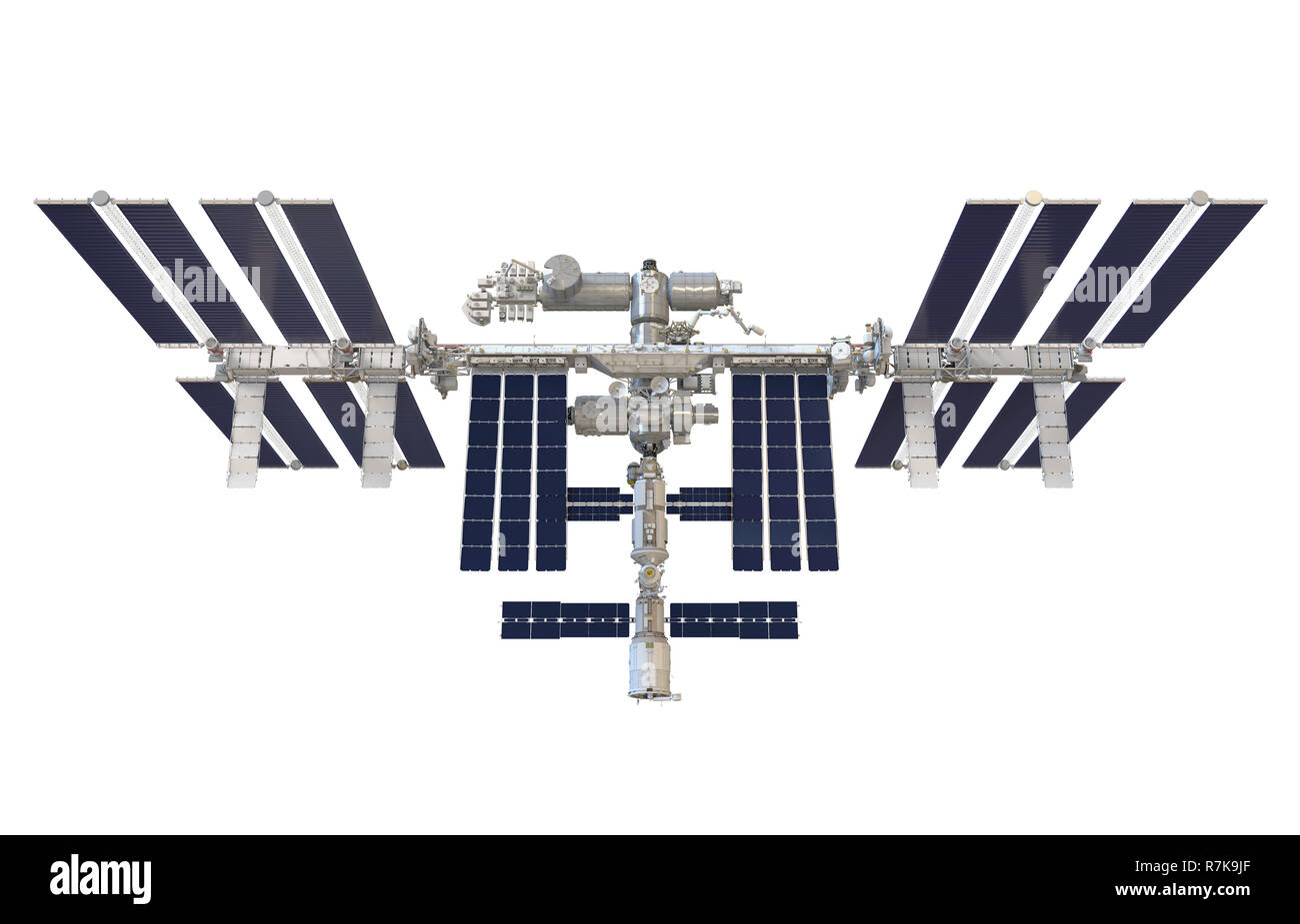 International Space Station isoliert Stockfoto