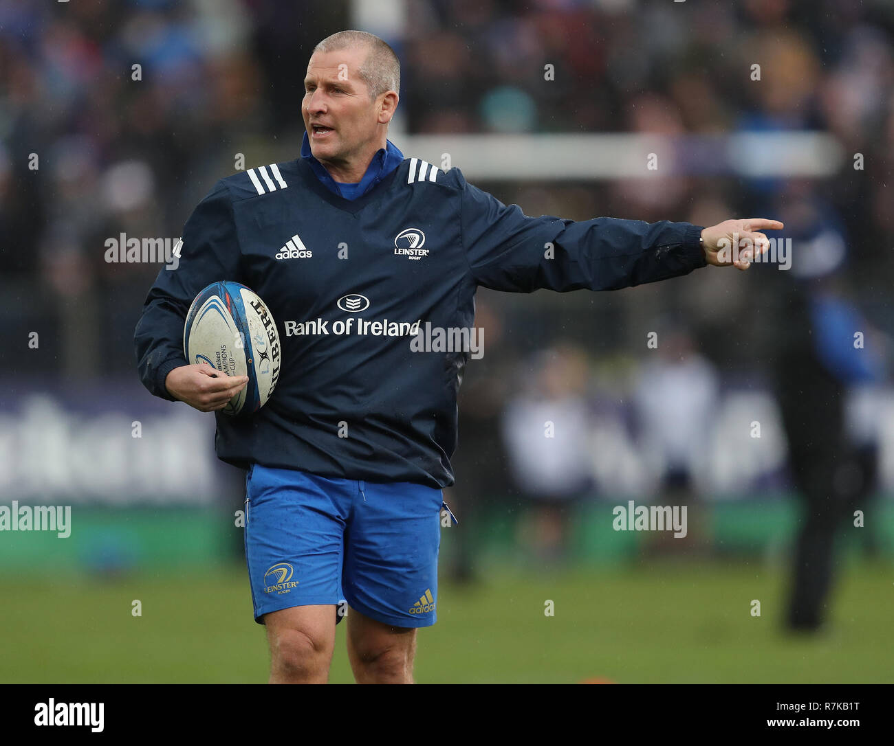 Leinster-Trainer Stuart Lancaster während des Heineken European Champions Cup, Pool ein Spiel auf dem Recreation Ground, Bath. DRÜCKEN SIE VERBANDSFOTO. Bilddatum: Samstag, 8. Dezember 2018. Siehe PA Story RUGBYU Bath. Bildnachweis sollte lauten: David Davies/PA Wire. Stockfoto