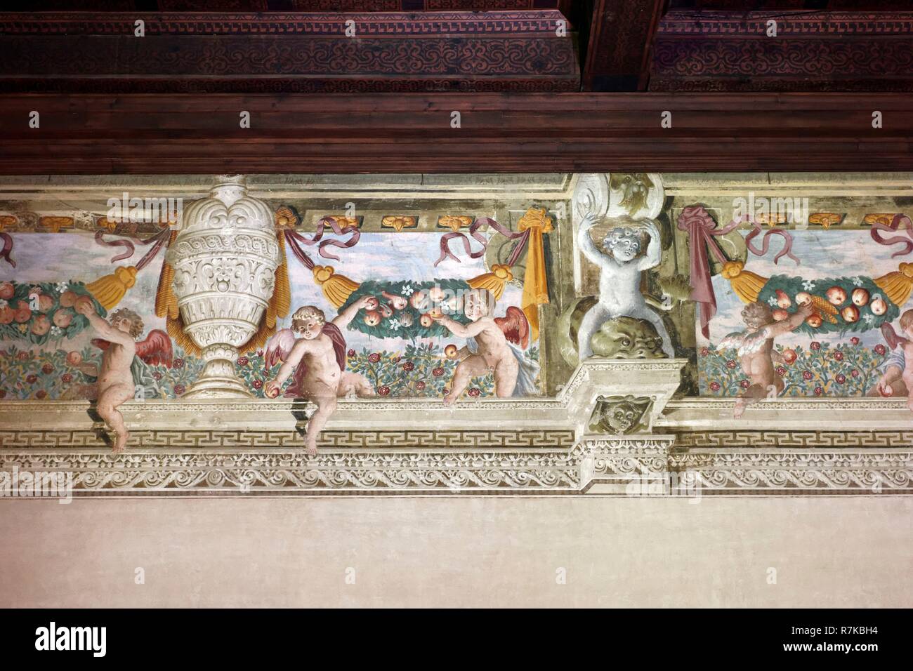 Italien, Lombardei, Mantua (Mantova), als Weltkulturerbe von der UNESCO, der Palazzo Ducale, berühmten Residenz der Familie Gonzaga, Kapelle (drittes Zimmer von guastalla) Stockfoto