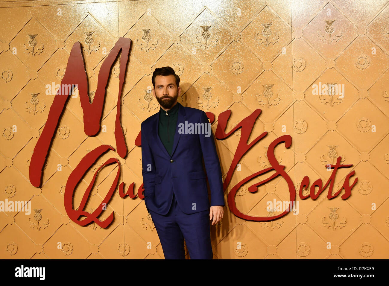 London, Großbritannien. 10. Dez 2018. David Tennant Arrivers auf Maria, Königin von Schottland - Europäische Premiere ay Cineworld, Leicester Square am 10. Dezember 2018, London, UK. Bild Capital/Alamy Leben Nachrichten Bild Capital/Alamy leben Nachrichten Stockfoto