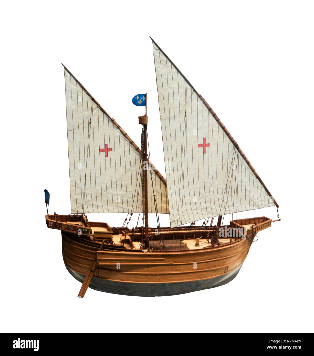 Kreuzfahrtschiff „Le Montjoie“, Modell Ca 1270 von Louis Damonte Musée d'Histoire de Marseille Stockfoto