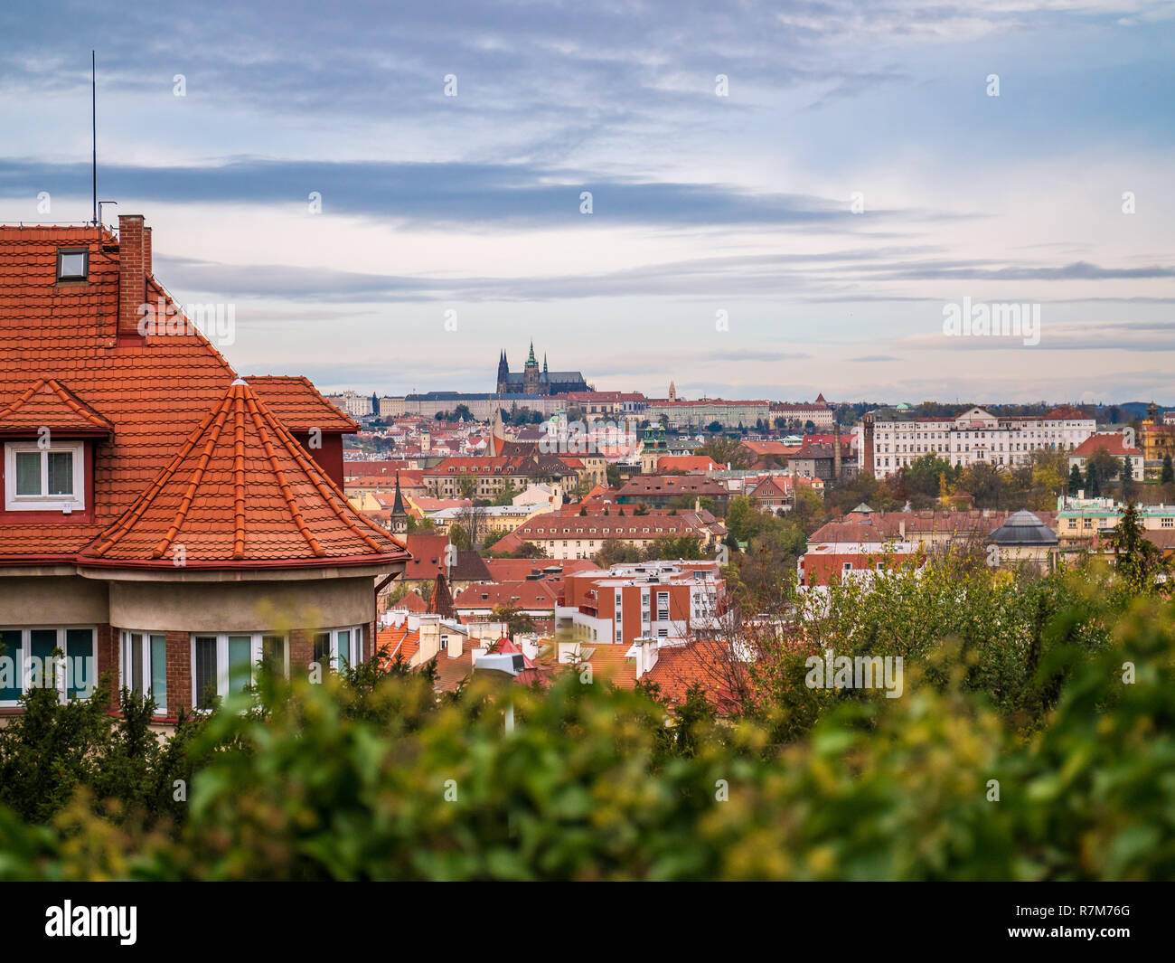 Malerische Aussicht auf Prag Stockfoto