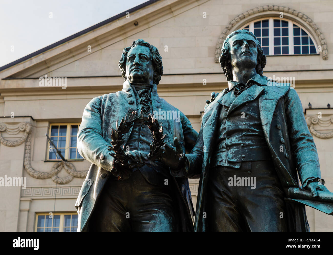 Goethe und Schiller-Denkmal Stockfoto