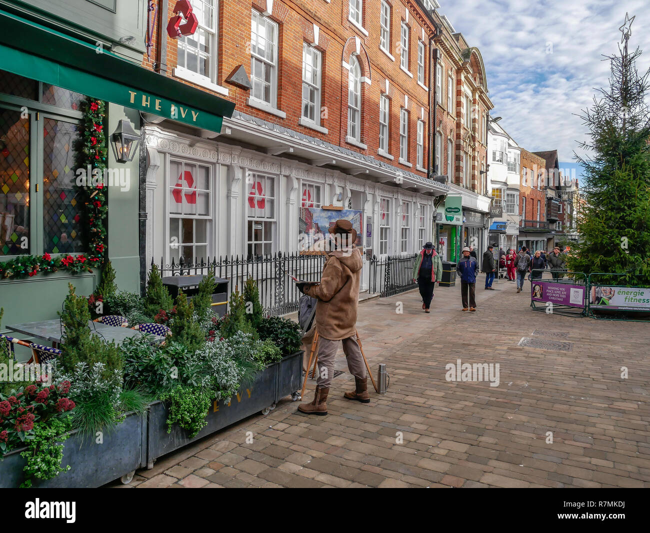 Winchester Weihnachtsmarkt, 10. Dezember 2018 Stockfoto