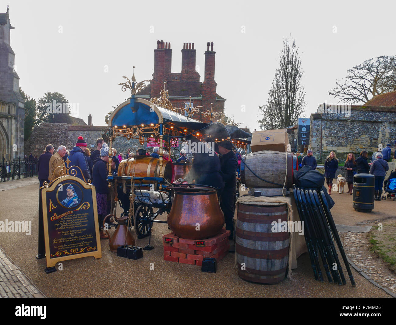 Winchester Weihnachtsmarkt, 10. Dezember 2018 Stockfoto