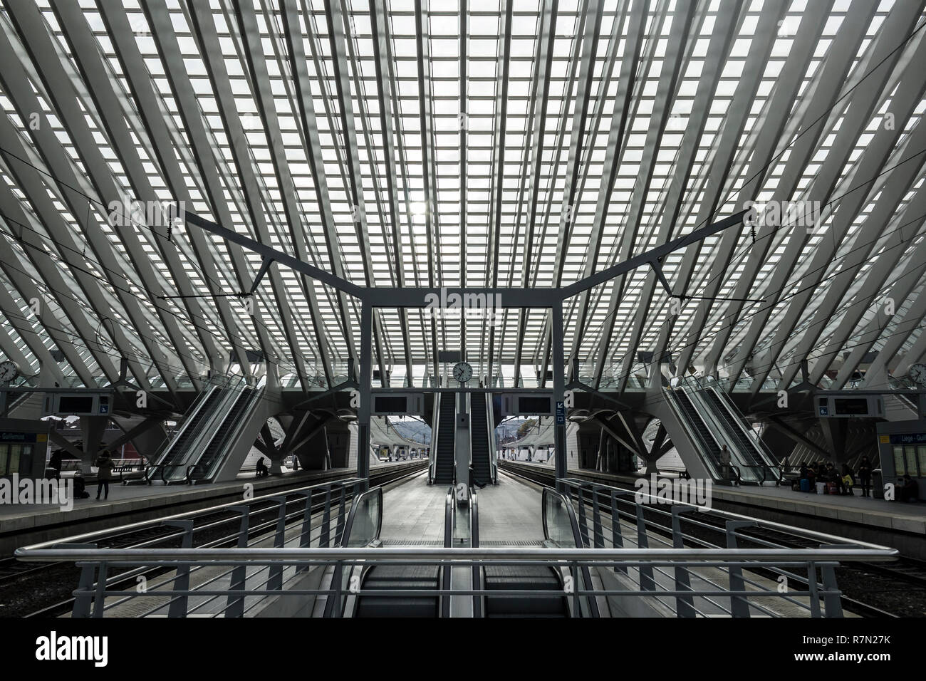 Lüttich Belgien Calatrava Stockfoto