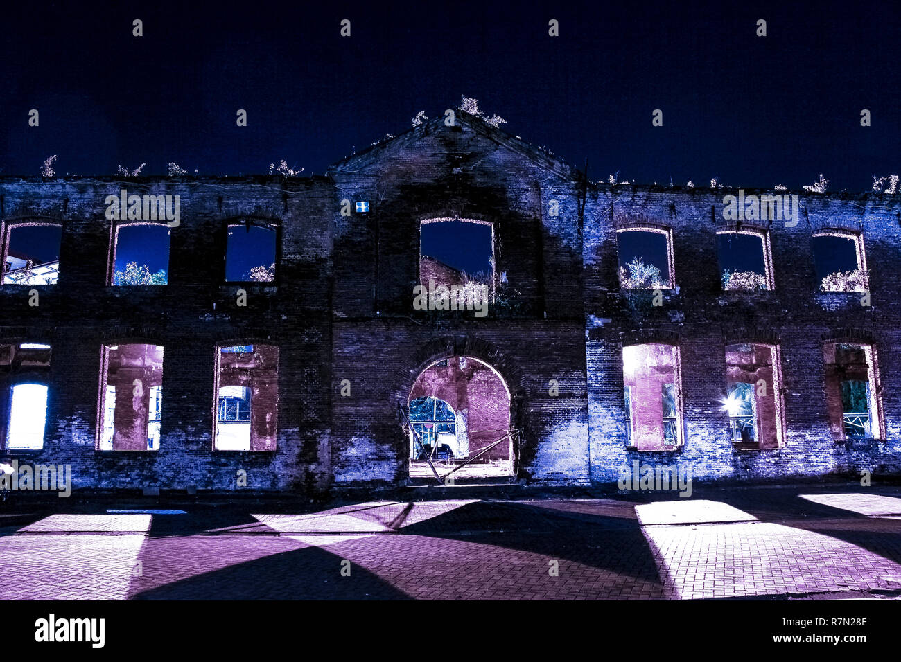 Surinam Spooky Fort Zeelandia Stockfoto