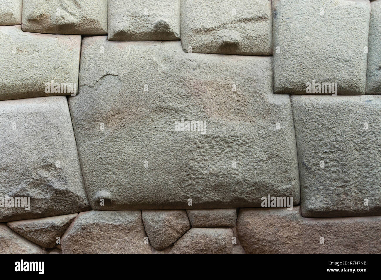 Zwölf eckigen Stein in Cusco, Peru Stockfoto
