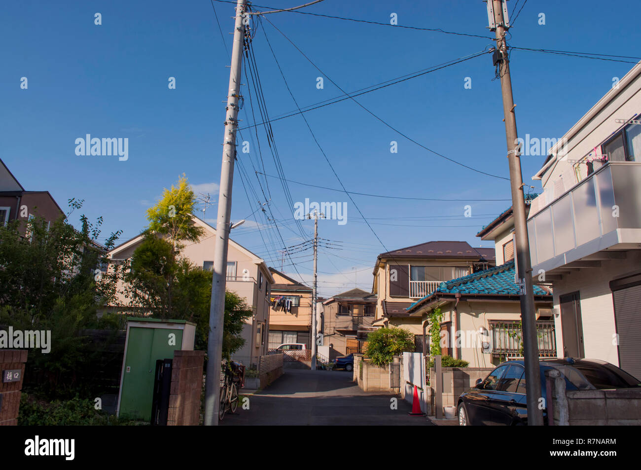 Japanische Nachbarschaft Stockfoto