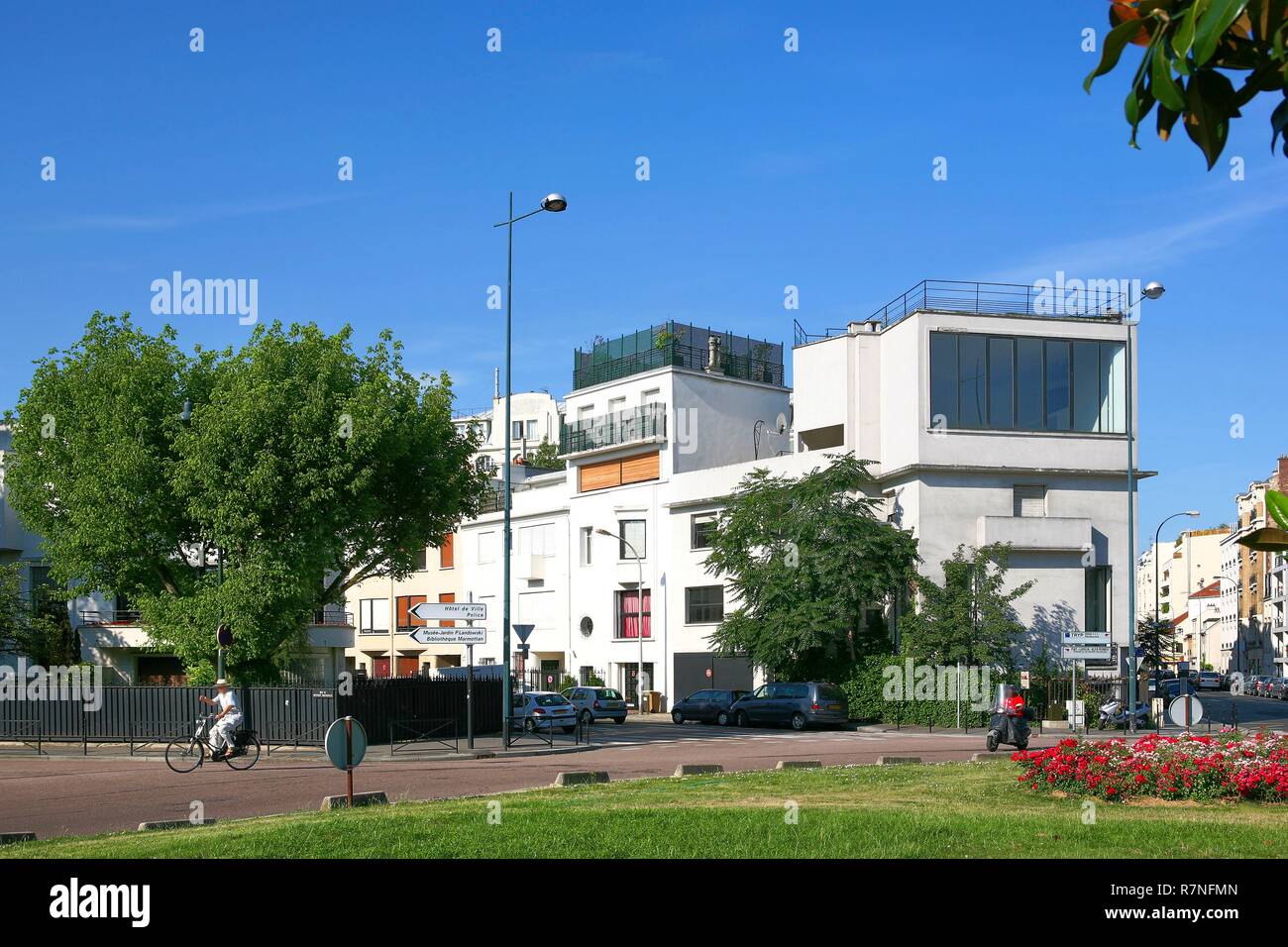 Frankreich, Hauts de Seine, Boulogne Billancourt, Carrefour des Anciens Beteiligten Stockfoto