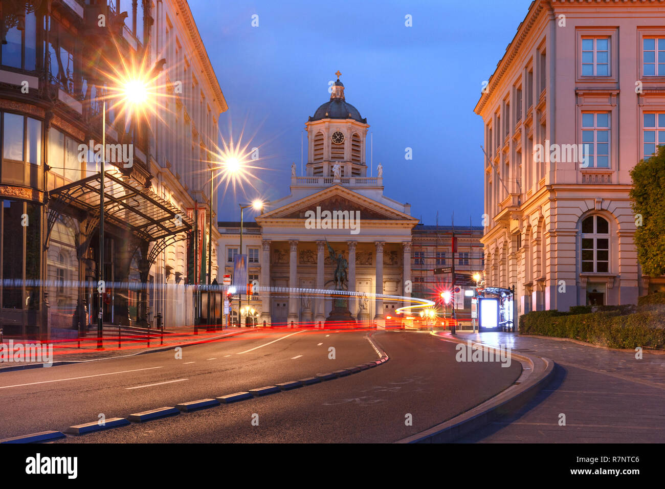 In der Nacht von Brüssel, Brüssel, Belgien Stockfoto