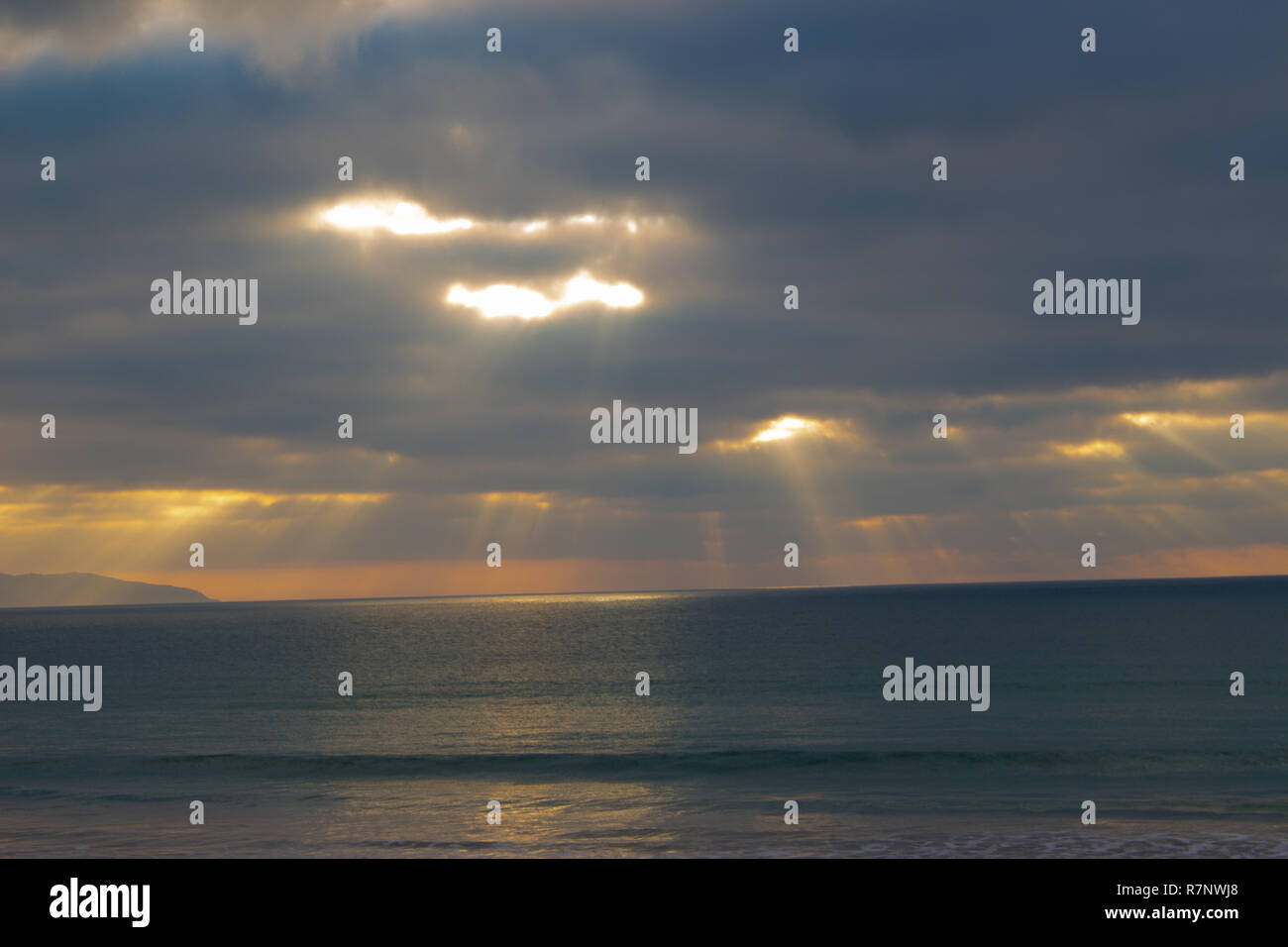 Der Strand und das Sonnenlicht in Australien Stockfoto