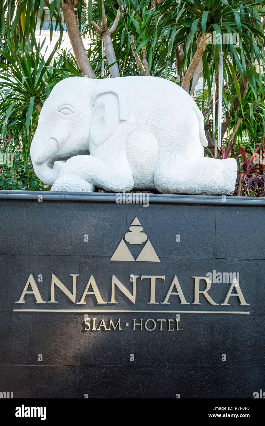 Thailand, Bangkok, Pathum Wan District, 5-Sterne Hotel Anantara Siam auf ratchadamri Road Stockfoto
