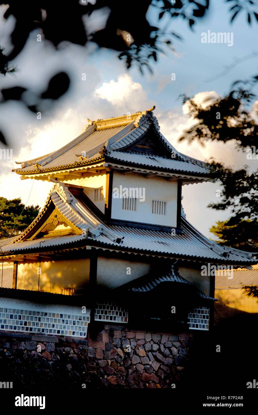 Japan, Insel Honshu, Chubu Region, Kanazawa, Schlosspark Stockfoto
