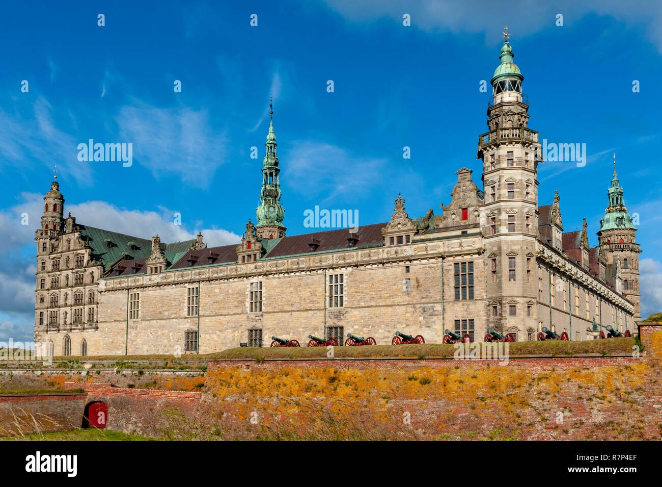 Dänemark, Insel von Dän, Helsingor, Renaissance Schloss Kronborg und seine Befestigungen, als Weltkulturerbe von der UNESCO klassifiziert, Shakespeares Hamlet Einstellung Stockfoto