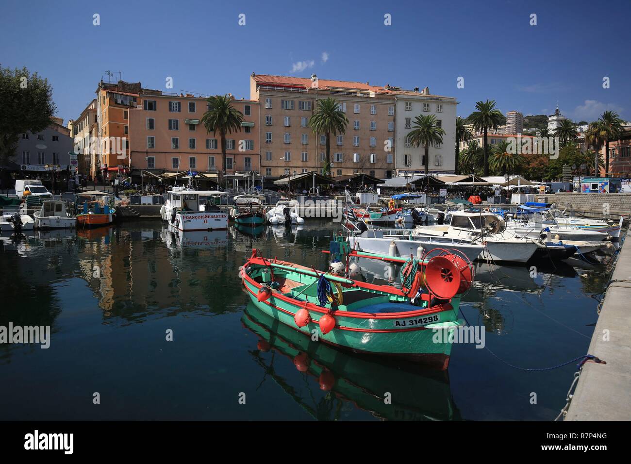 Frankreich, Corse du Sud, Ajaccio, die Bucht von Ajaccio Stockfoto