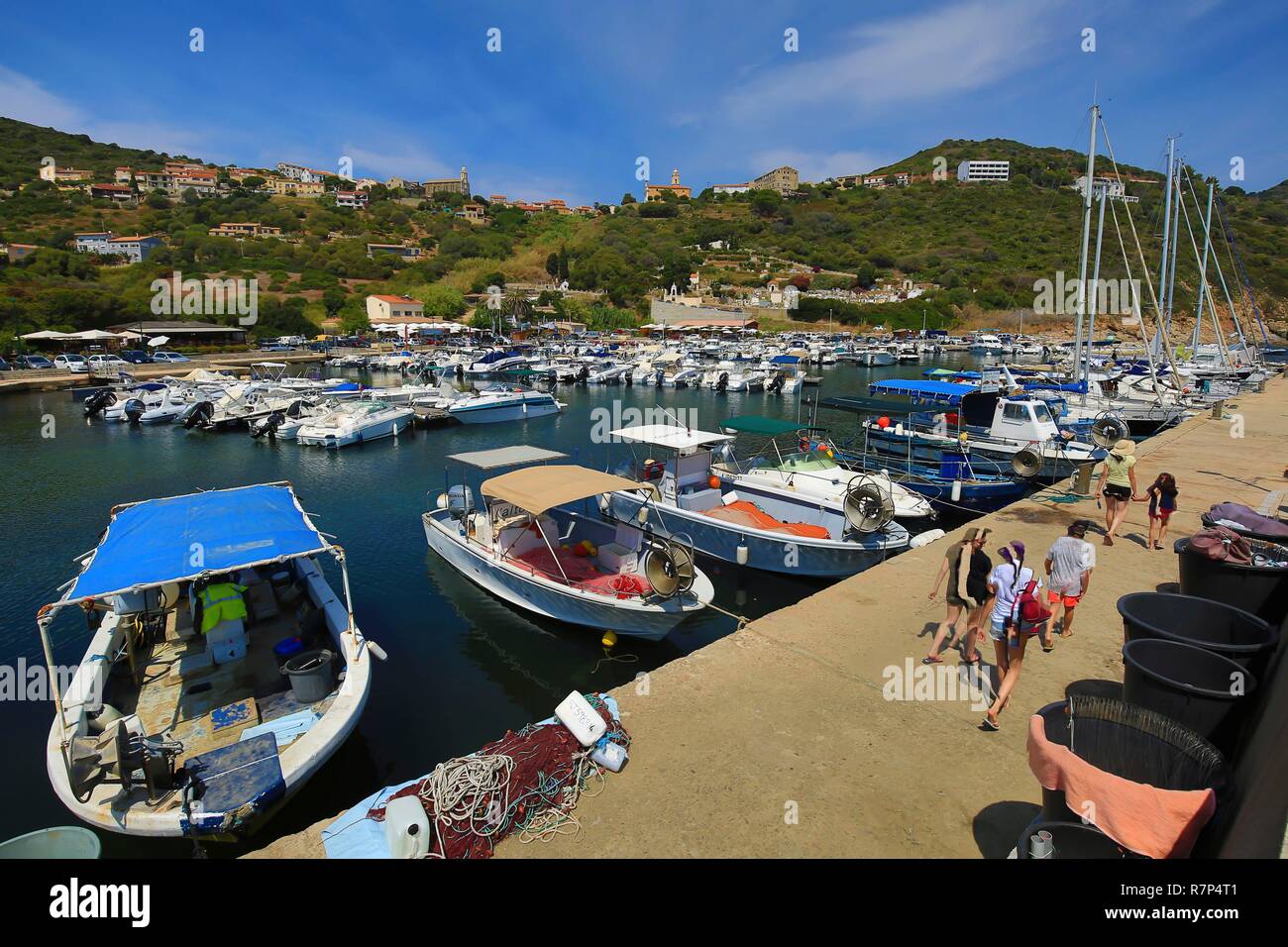 Frankreich, Corse du Sud, Cargèse, den Port Stockfoto