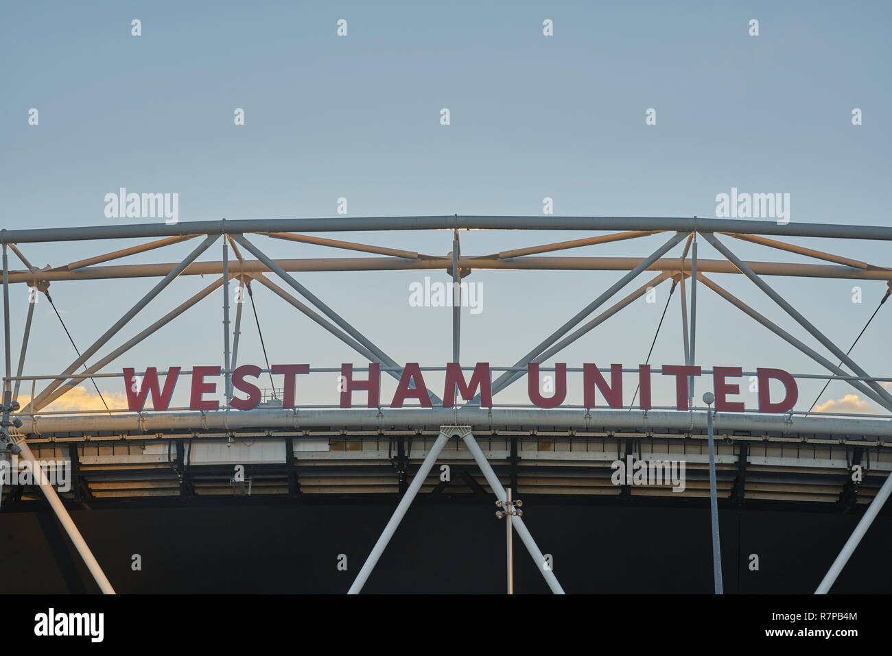 West Ham United London Stadion Stockfoto