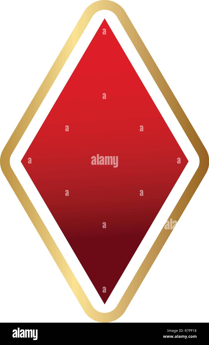 Diamond Card Symbol Stock Vektor