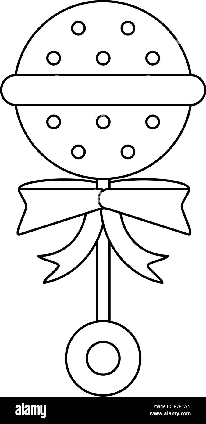 Baby Design Maraca Icon Vector Stockfotos Und Bilder Kaufen Alamy