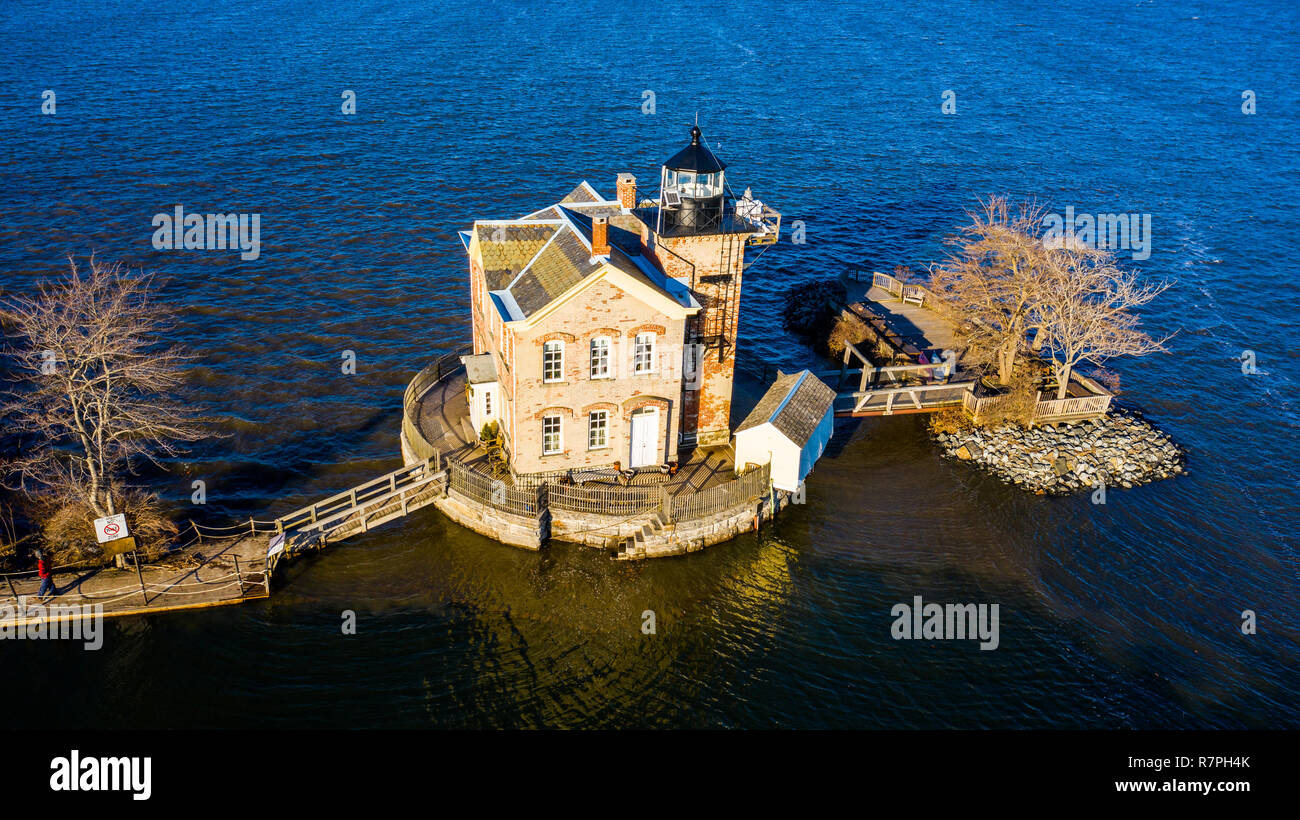 Saugerties Licht, als Saugerties Leuchtturm, New Windsor, NY, USA bekannt Stockfoto