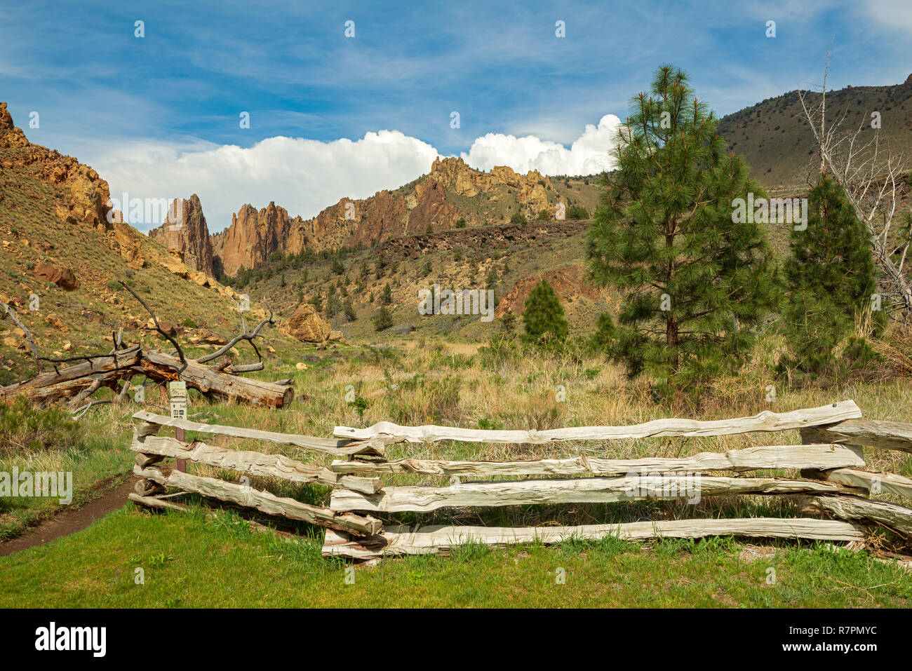 Das Homestead Trail in Smith Rock State Park, Florida, USA Stockfoto