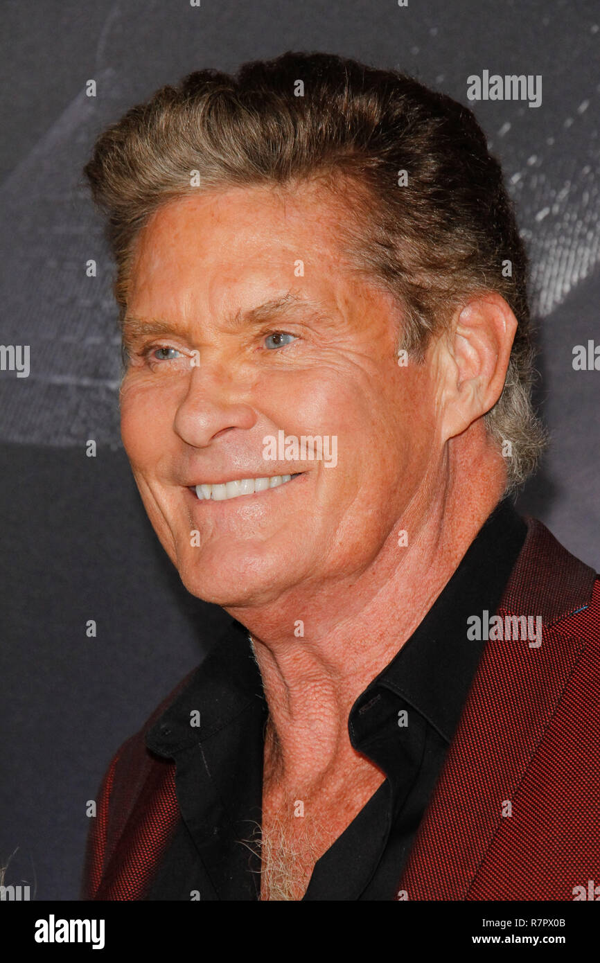 Westwood, Kalifornien, USA. 10. Dez 2018. David Hasselhoff bei der Weltpremiere von Warner Bros'' Der Mule' im Regency Dorf Theater in Westwood, CA, 10. Dezember 2018 statt. Foto von Joseph Martinez/PictureLux Credit: PictureLux/Hollywood Archiv/Alamy leben Nachrichten Stockfoto