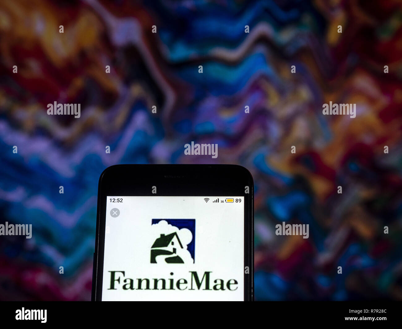 Kiew, Ukraine. 10 Dez, 2018. Fannie Mae Mortgage Loan Company Logo auf dem Smartphone angezeigt. Quelle: Igor Golovniov/SOPA Images/ZUMA Draht/Alamy leben Nachrichten Stockfoto