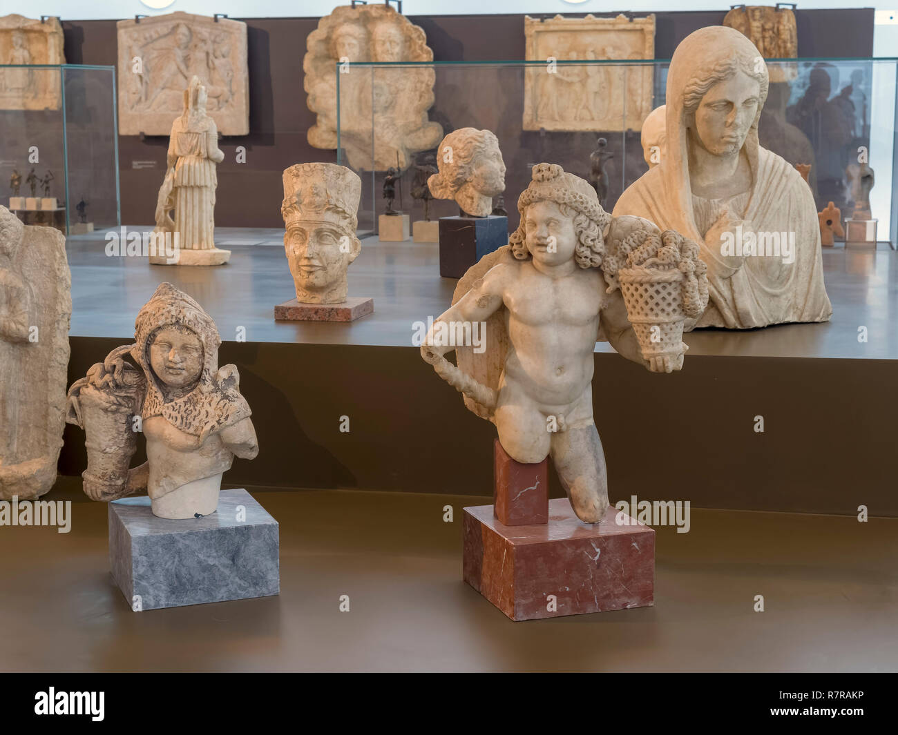 Römische Skulpturen in der Natioanal Museum, Belgrad, Serbien, Europa Stockfoto