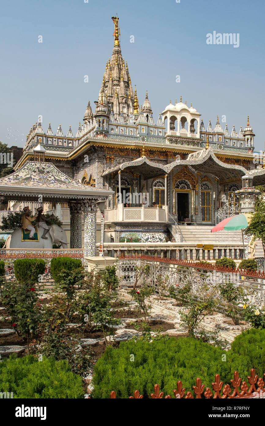 Parshwanath Jain Tempel, Kolkata, West Bengal, Indien Stockfoto