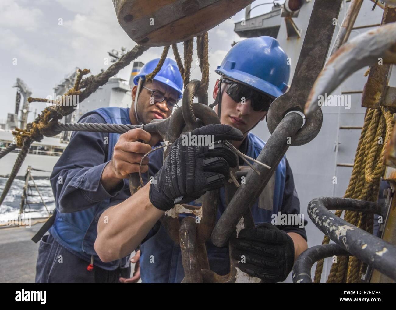 Us-Militär bei der Arbeit. Stockfoto