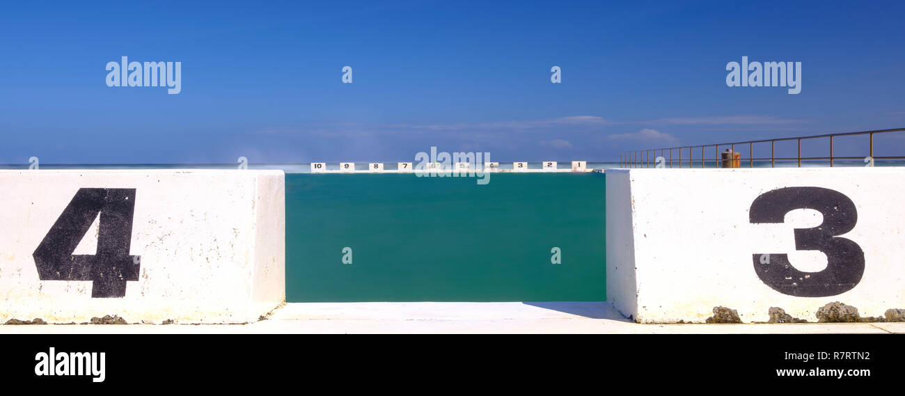 Merewether Ocean Bäder in der Nähe von Newcastle, NSW, Australien Stockfoto