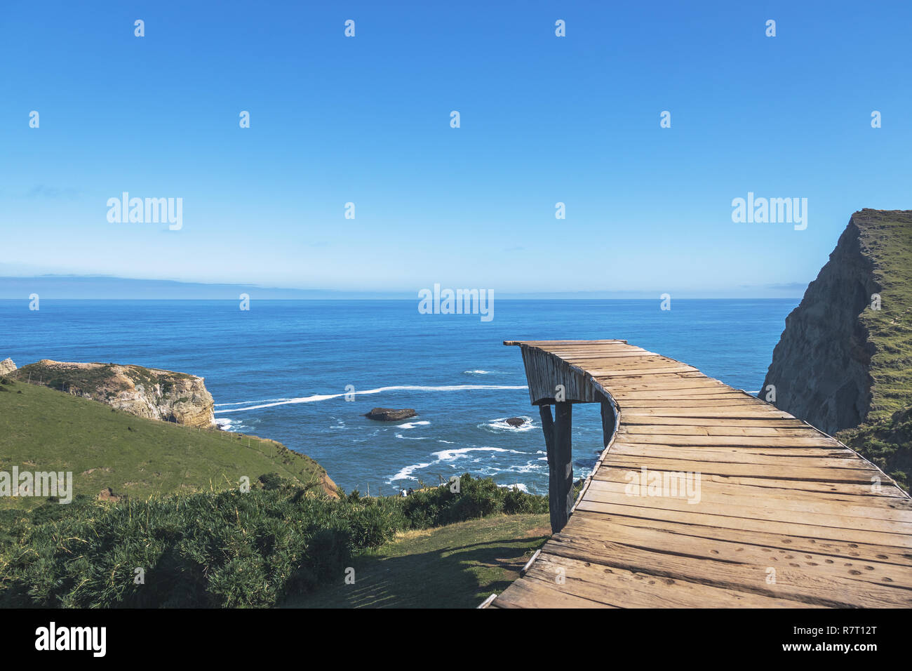 Muelle de las Almas (Dock der Seelen) in Cucao - Insel Chiloe, Chile Stockfoto