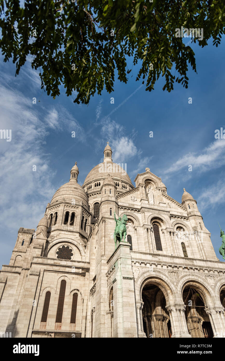 Die Basilika Sacré-coeur in Paris, Frankreich Stockfoto