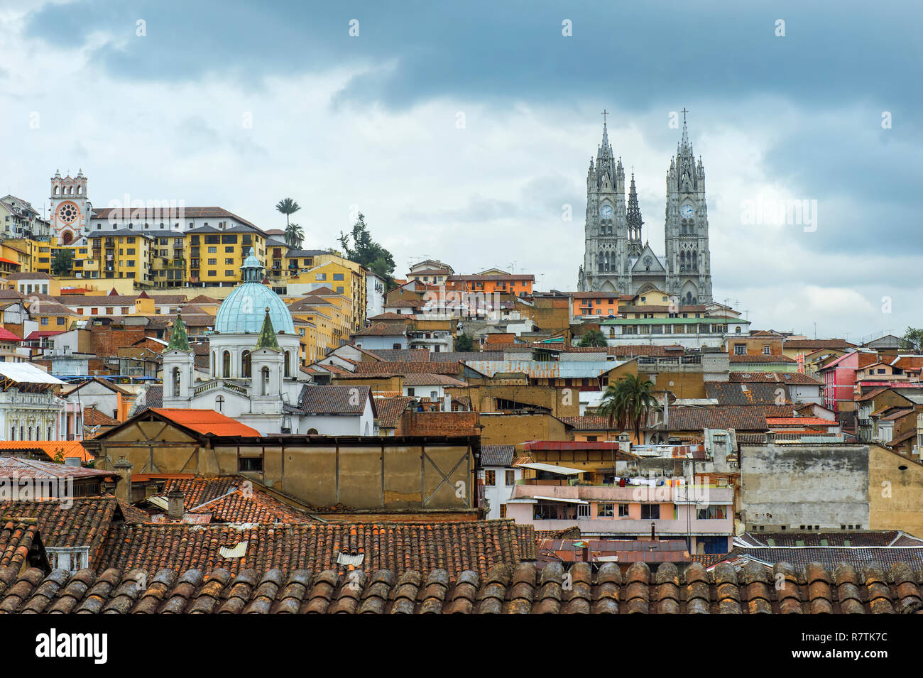 Basilika der Nationalen Gelübde, Quito, Provinz Pichincha, Ecuador Stockfoto