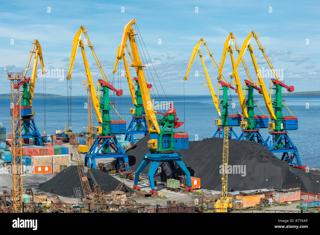 Hafen Anadyr, Anadyr, tschukotka Autonomen Okrug, Russland Stockfoto