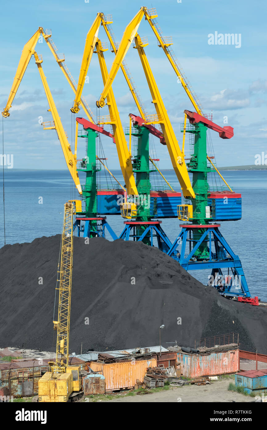 Hafen Anadyr, Anadyr, tschukotka Autonomen Okrug, Russland Stockfoto
