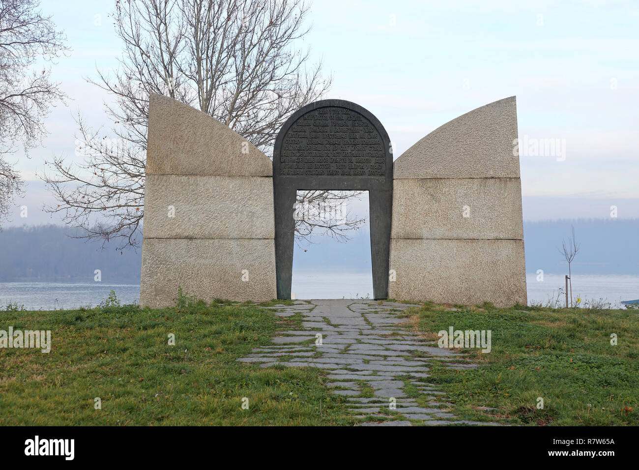 Belgrad, Serbien - Dezember 19, 2014: WWI Memorial von 1915 Belgrad Verteidiger in Belgrad, Serbien. Stockfoto