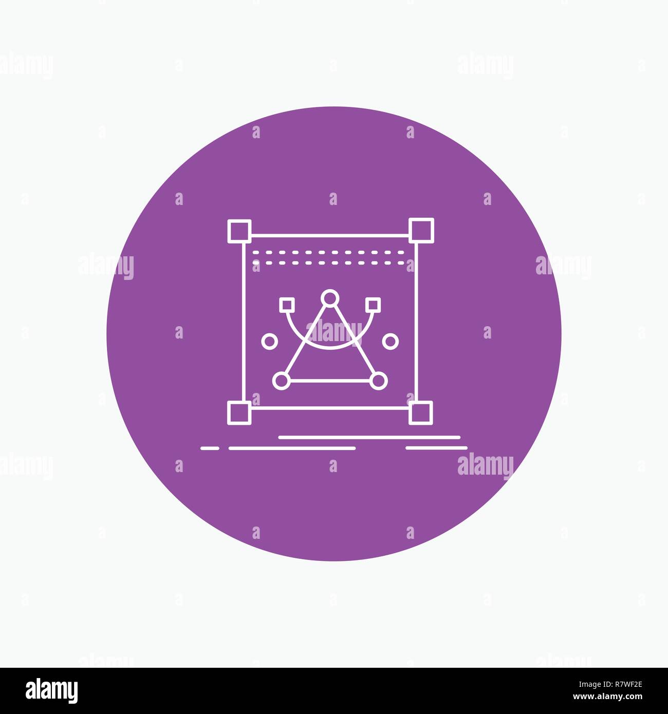 3d Bearbeiten Bearbeitung Objekt Weisse Linie Symbol Im Kreis Hintergrund Andern Vektor Icon Abbildung Stock Vektorgrafik Alamy