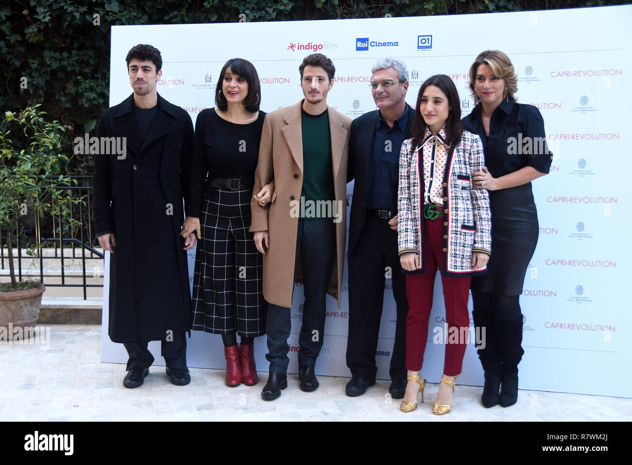 Rom, Italien. 11. Dezember, 2018. Hotel Aldrovandi Villa Borghese - Film Präsentation, CAPRI - REVOLUTION die Darsteller: Giuseppe Andidero Credit: Giuseppe Andidero/Alamy leben Nachrichten Stockfoto