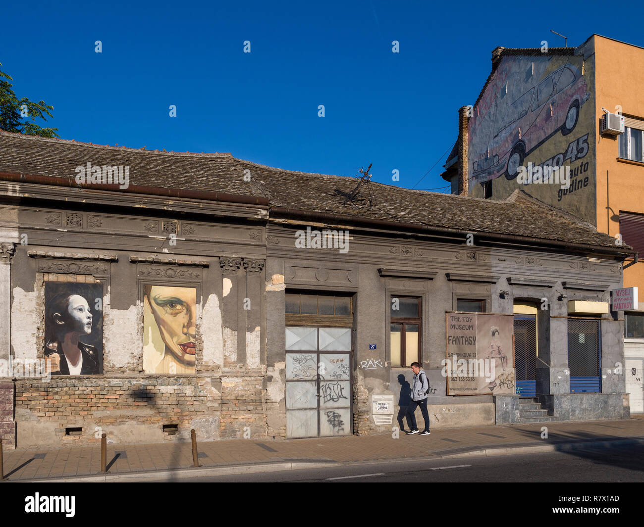 Nicht-konventionellen Galerien Novi Sad, Vojvodina, Serbien, Europa Stockfoto