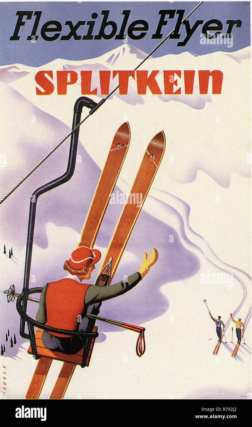Splitkein - Vintage Travel Poster Stockfoto