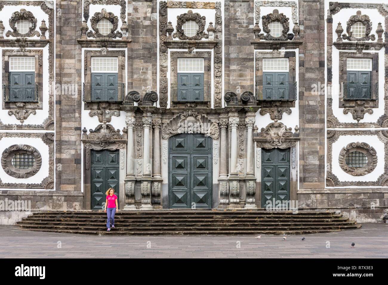 Portugal, Azoren Archipel, Sao Miguel, Ponta Delgada, Carlos Machado Museum, Sakrale Kunst Abschnitt Stockfoto