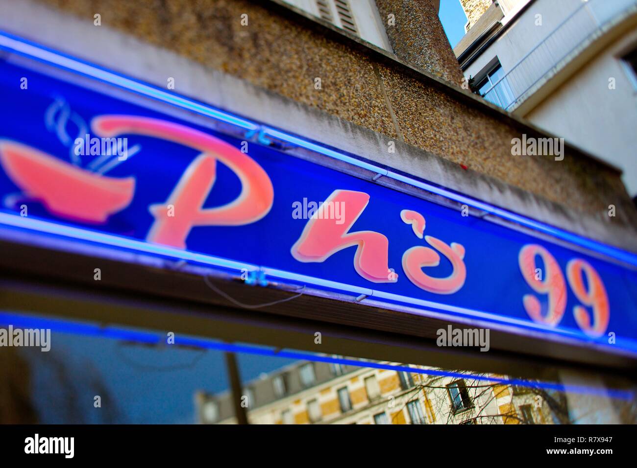 Frankreich, Paris, Pho 99 Restaurant Stockfoto
