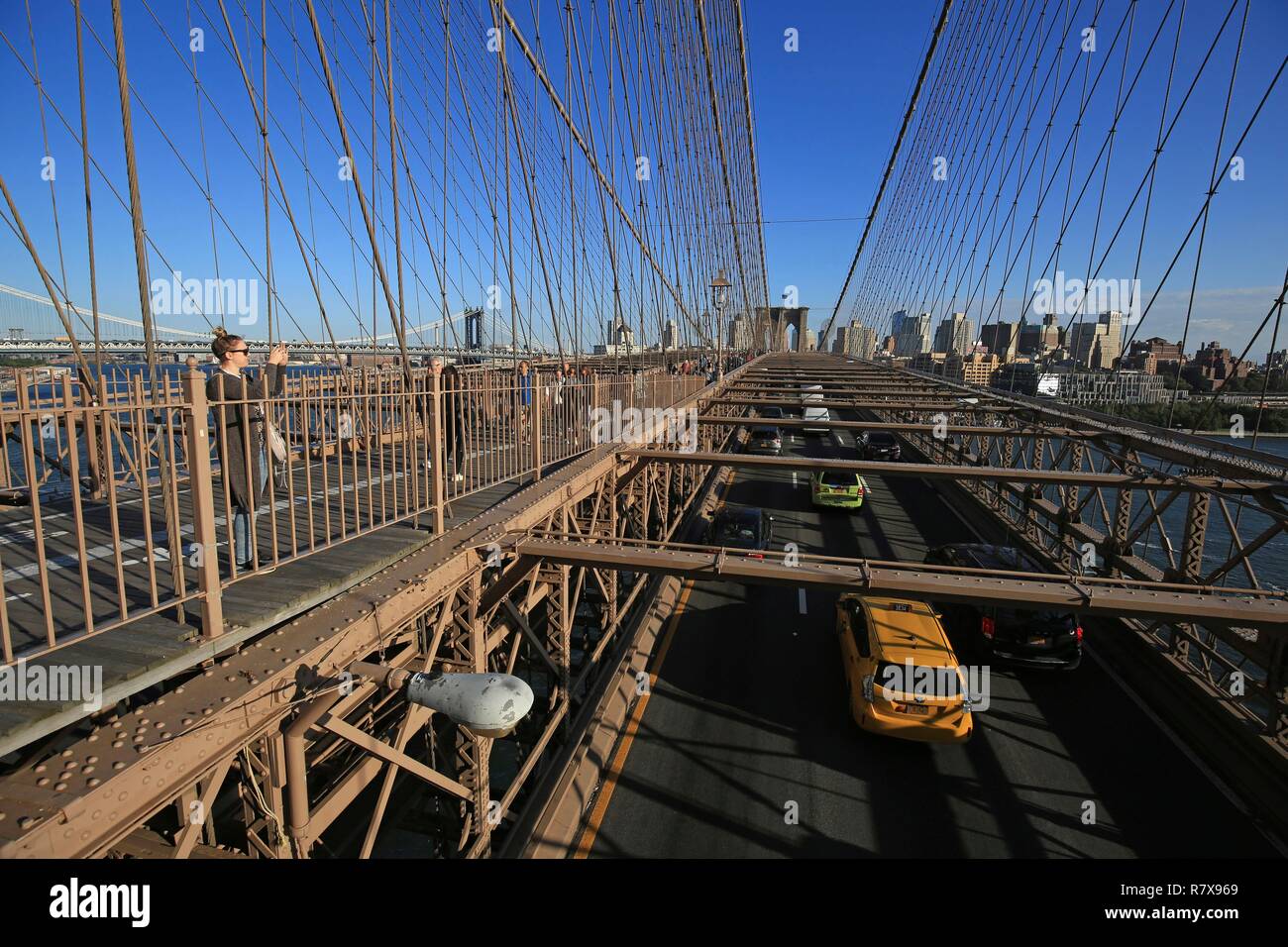 Vereinigte Staaten, New York, Brooklyn Bridge Stockfoto