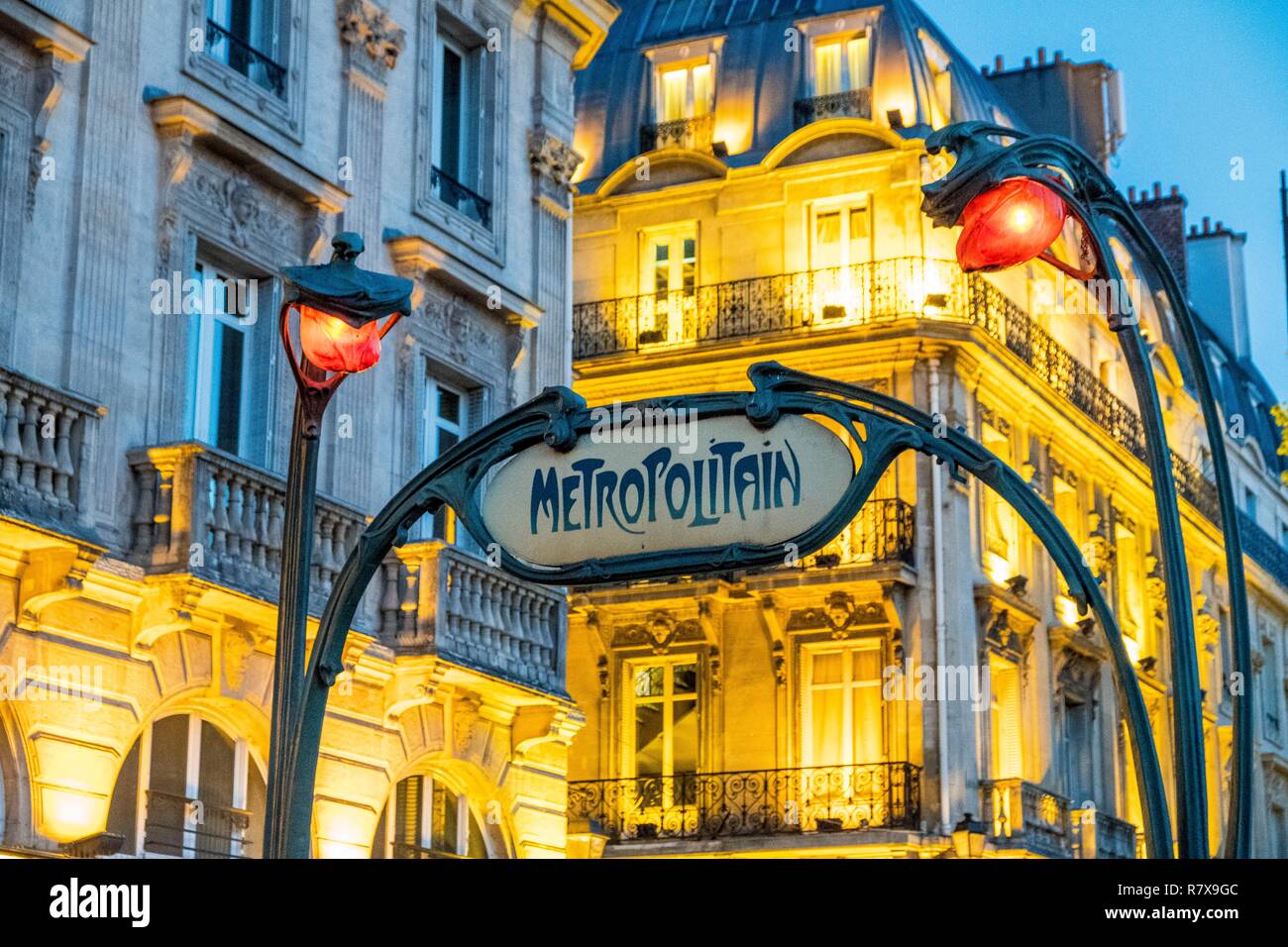 Frankreich, Paris, Saint Michel U-Bahn Station Stockfoto