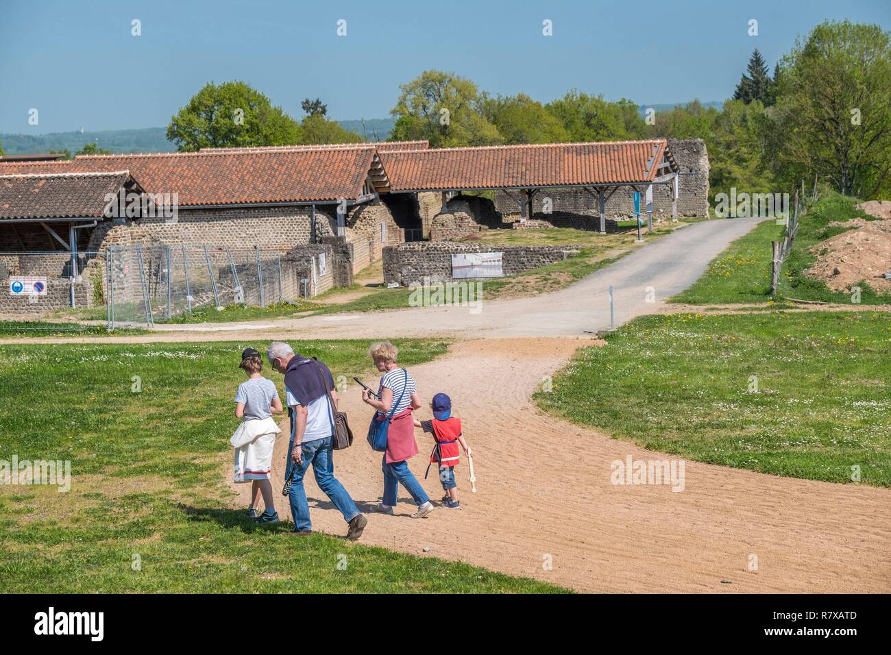 Frankreich, Charente, Elne, gallo römische Cassinomagus Bäder Stockfoto