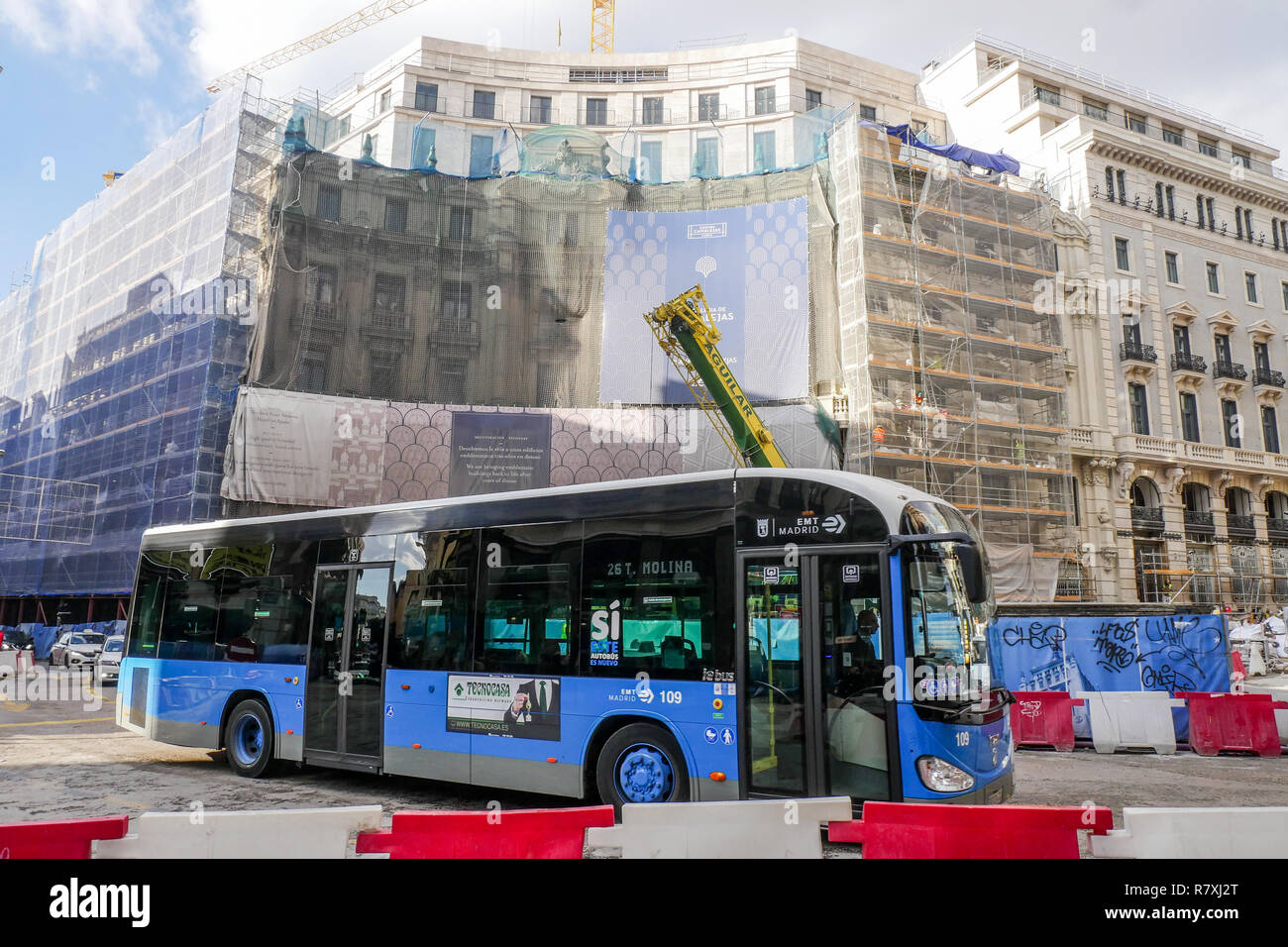 Platz - Plaza de Canalejas Canalejas, Madrid, Spanien Stockfoto